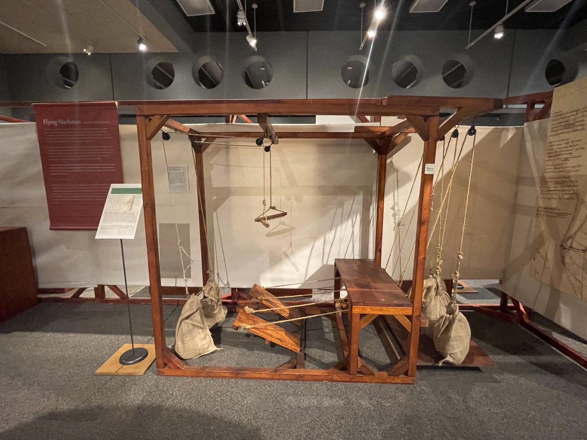 SDCArtsCenter's tweet photo. Visit the Arts Center to see the amazing inventions of Leonardo Da Vinci! There are over 60 pieces to see. #attheartscenter #DaVinci https://t.co/Vo1uj2ZMQi
