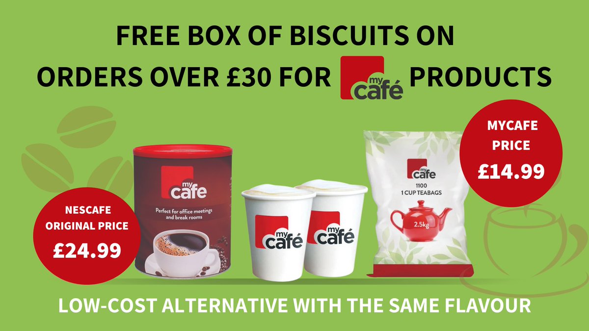 LaserExNewburn's tweet photo. Sick of paying over the odds for branded hot drinks☕️? Save money with our MyCafe tea and coffee range which provides a low-cost alternative with all the flavour. This offer is available until 15/07/22. Visit https://t.co/A1vxrbBLF3 to browse our range or to place an order today. https://t.co/ylt44WvnAn