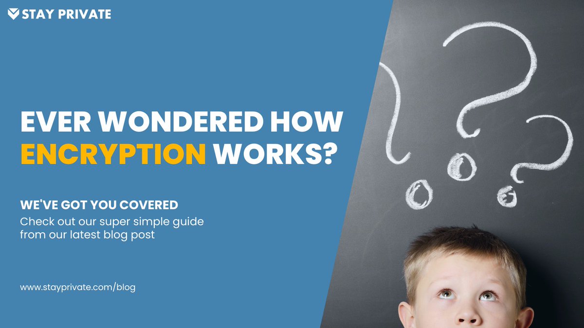 StayPrivateLtd's tweet photo. Check out our latest blog post for our super simple guide on understanding encryption; how it works and why it's important!

Link in the comments ⬇️⬇️⬇️⬇️⬇️

#StayPrivate #Encryption #Blog #Internet #Online #Secure #Private #Keys #RSA https://t.co/irZn7nCbVc