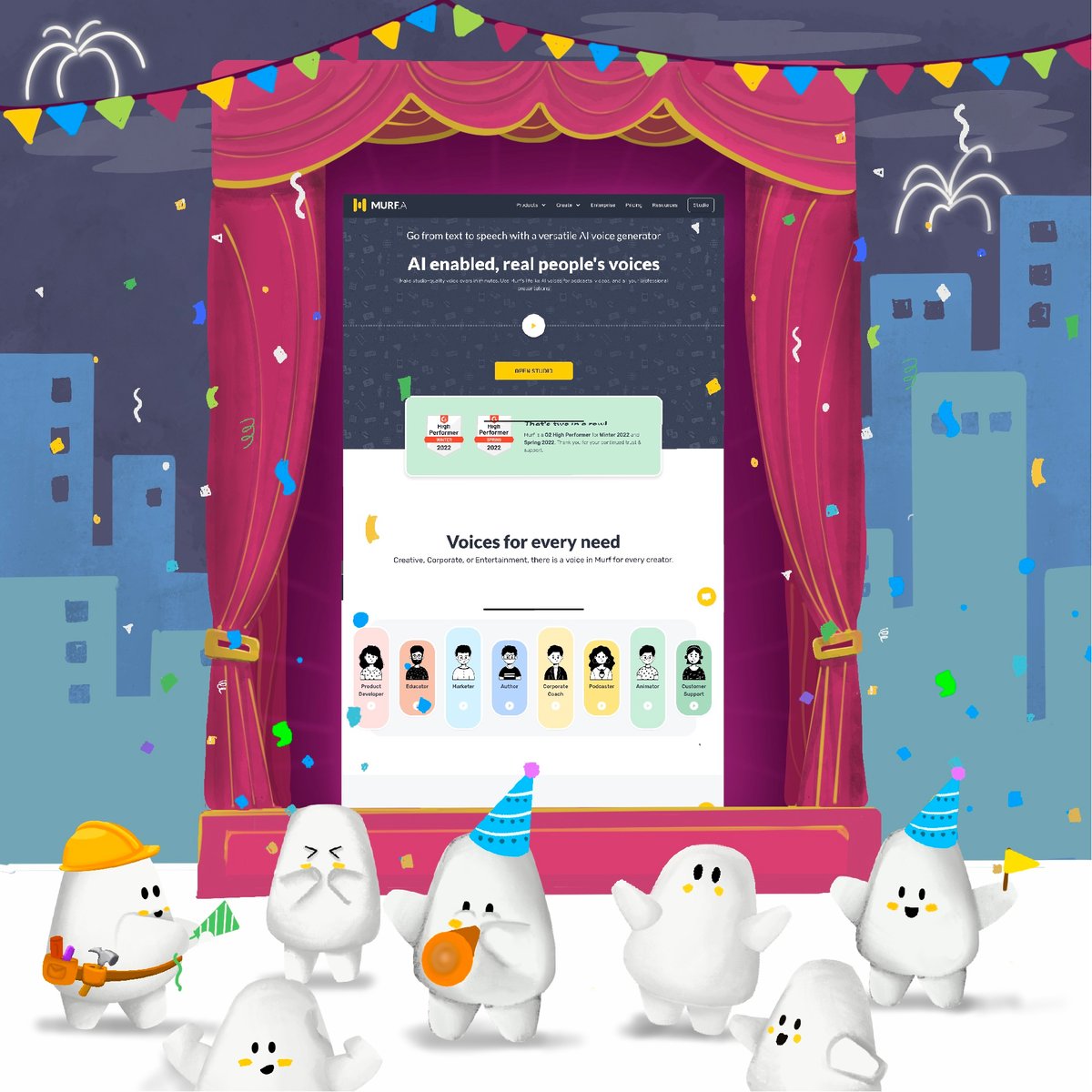 MurfAIStudio's tweet photo. (1/2)
After months of burning the midnight oil (not literally, we're actually glad they don't sell oil lamps anymore), drinking ounces of coffee (pretty sure we have caffeine running in our veins), and going bananas over our new look, we're thrilled to finally introduce Murf 2.0. https://t.co/aDsbNpfxQP