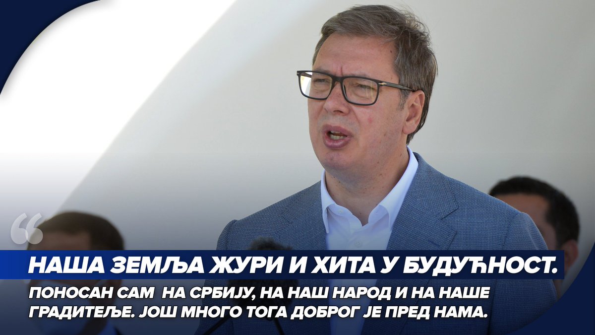 sns_srbija's tweet photo. Поносан сам на Србију, на наш народ и на наше градитеље. 🇷🇸🇷🇸🇷🇸 #Vucic @avucic #SNS #Srbija https://t.co/aKzdaPLkuh
