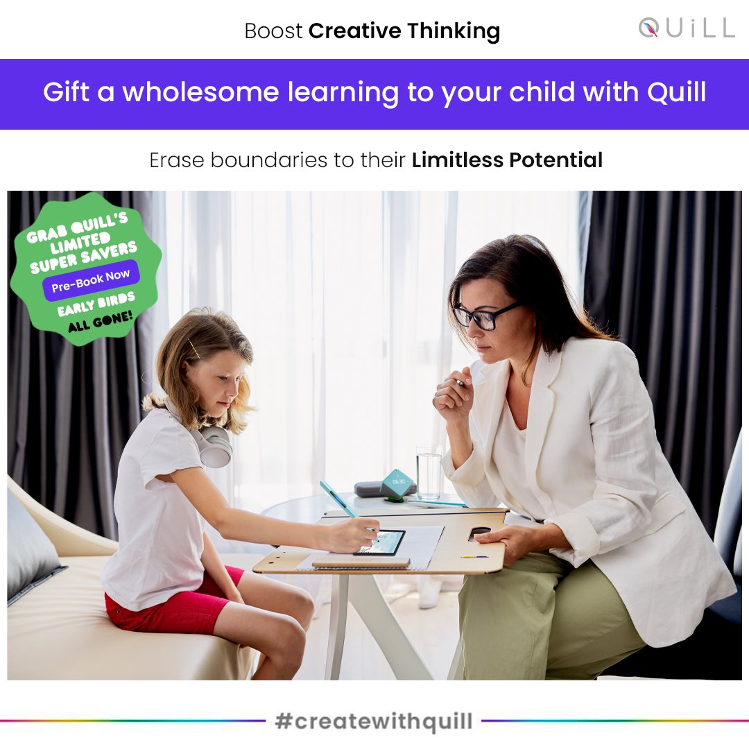 Quill's 2022 early birds are fully booked.Grab your Super Saver discounts while they last &amp; gift a wholesome learning to your child!
bit.ly/createwithquill

#Quill #Qube #colorpicker #gifts #kids #play #digitalart #CreateWithQuill #ArtistOnTwitter #tech #kickstartercampaign #nft