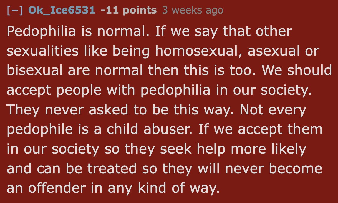 HateFaces's tweet image. Absolutely do not let people normalize pedophilia.