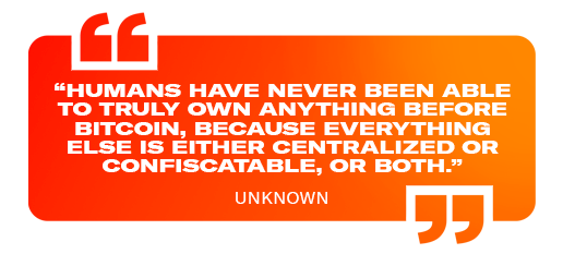 Noah_HQ's tweet photo. “Humans have never been able to truly own anything before bitcoin because everything else is either centralized, confiscated or both.”

— unknown https://t.co/52ecRWGxNl