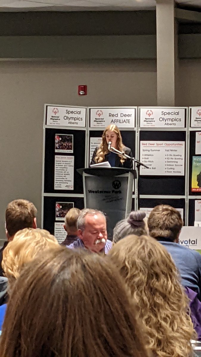 Listening to <a href="/maddisonpearman/">Maddison Pearman OLY</a> <a href="/TeamCanada/">Team Canada</a> former <a href="/AlbertaSport/">Alberta Sport</a> Athlete at <a href="/CanadaGames/">Canada Games | Jeux du Canada</a> inspire us <a href="/SpecialOAlberta/">Special Olympics Alberta</a> Red Deer Fundraising breakfast. Great story