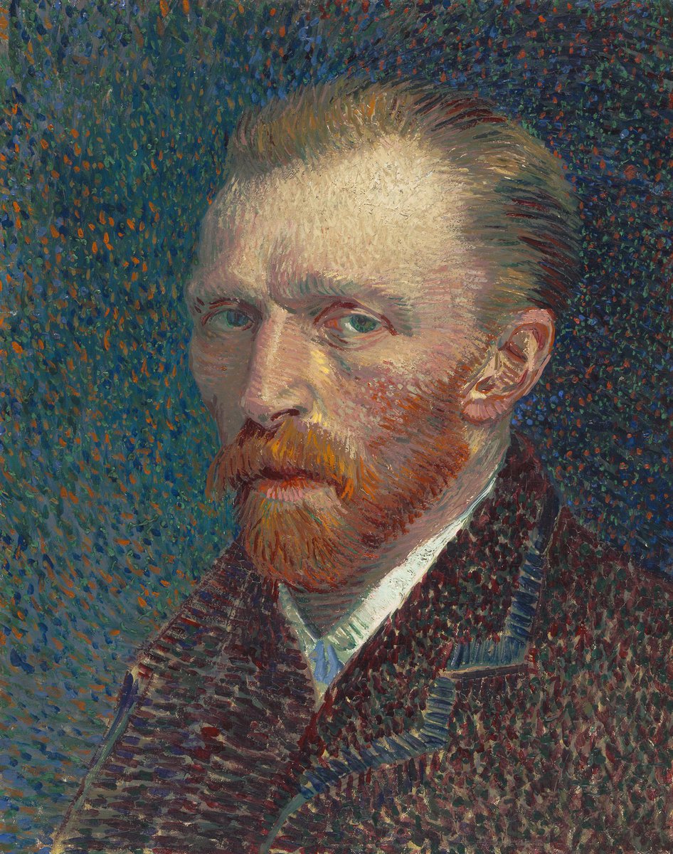 Arteymas_'s tweet image. Vincent van Gogh, Autorretrato, 1887.