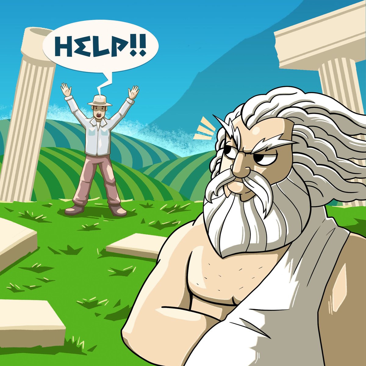 LonelyGodsClub's tweet image. 𝙸𝚗 𝚝𝚑𝚎 𝚖𝚒𝚍𝚍𝚕𝚎 𝚘𝚏 𝚊 𝚐𝚛𝚎𝚊𝚝 𝚍𝚊𝚢, 𝚘𝚗𝚎 𝚘𝚏 𝚖𝚢 𝚜𝚞𝚋𝚓𝚎𝚌𝚝𝚜 𝚛𝚞𝚗𝚜 𝚞𝚙 𝚝𝚘 𝚖𝚎, 𝚊𝚜𝚔𝚒𝚗𝚐 𝚏𝚘𝚛 𝚑𝚎𝚕𝚙! 𝙲𝚘𝚖𝚙𝚕𝚊𝚒𝚗𝚒𝚗𝚐 𝚝𝚑𝚎𝚒𝚛 𝚐𝚘𝚊𝚝 𝚒𝚜 𝚖𝚒𝚜𝚜𝚒𝚗𝚐! 𝙸 𝚊𝚖 𝚉𝚎𝚞𝚜, 𝙸 𝚍𝚘𝚗’𝚝 𝚍𝚎𝚊𝚕 𝚠𝚒𝚝𝚑 𝚖𝚒𝚜𝚜𝚒𝚗𝚐 𝚐𝚘𝚊𝚝𝚜!