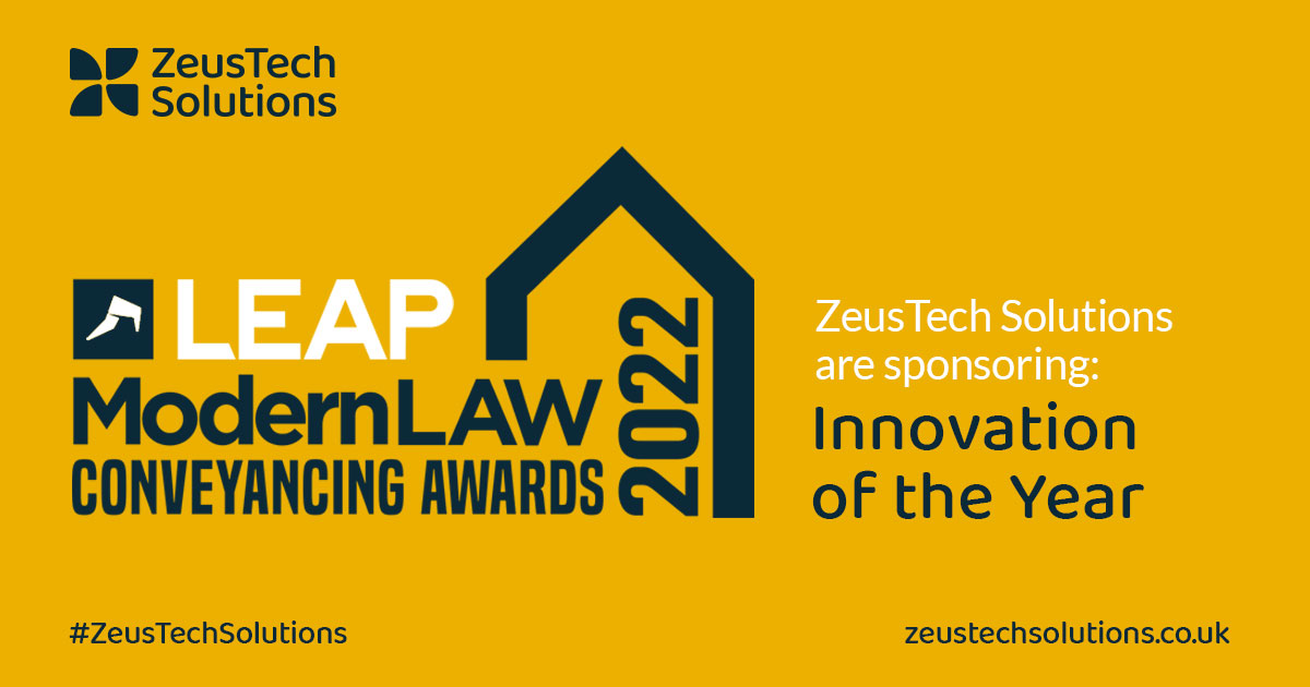 weareintegrate's tweet photo. #ZeusTechSolutions are proud to announce that we are sponsoring the #Innovation of the year #Award at #ModernLaw #Conveyancing Awards 2022!
We look forward to #celebrating an innovative project or product that has:
transformed a department's performance or broken new ground! https://t.co/vLvpviRtS2