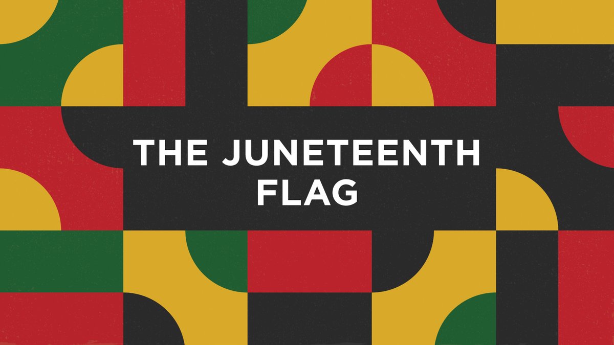 The Juneteenth Flag was created in 1997 by Ben Haith, the founder of the national Juneteenth Celebration Foundation, and other foundation collaborators. Learn more about their vision and what the colors and shapes represent ›› go.unl.edu/juneteenth