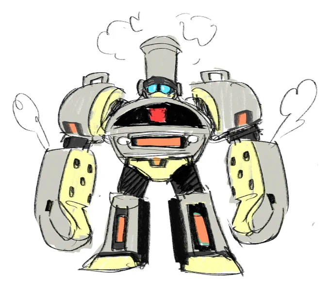 Rough idea for Autobot "Hotstuff" 🔥

Someone's gotta be the one who bakes all the pizzas. 