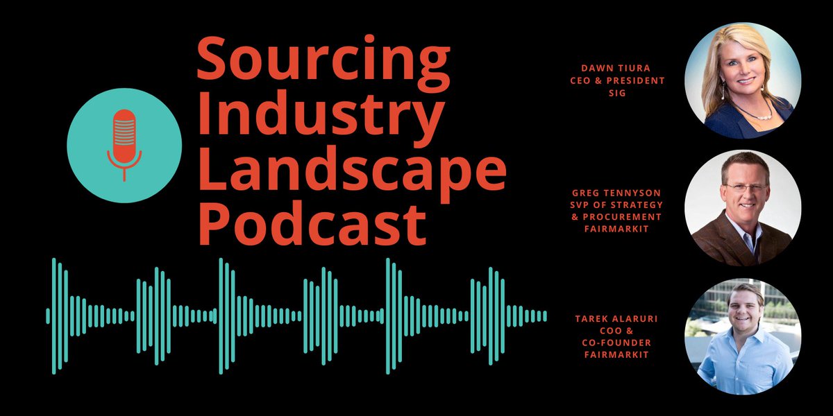 SIG University (@siguniversity) on Twitter photo On this Sourcing Industry Landscape podcast episode, <a href="/DawnSIG/">Dawn Tiura</a> sits down with Tarek Alaruri, COO and Co-Founder of <a href="/Fairmarkit/">Fairmarkit</a>, and Greg Tennyson, SVP at <a href="/Fairmarkit/">Fairmarkit</a> to discuss what it means to embody the Magical CPO persona in today’s procurement space.
bddy.me/3NUeaPT On this Sourcing Industry Landscape podcast episode, <a href="/DawnSIG/">Dawn Tiura</a> sits down with Tarek Alaruri, COO and Co-Founder of <a href="/Fairmarkit/">Fairmarkit</a>, and Greg Tennyson, SVP at <a href="/Fairmarkit/">Fairmarkit</a> to discuss what it means to embody the Magical CPO persona in today’s procurement space.
bddy.me/3NUeaPT