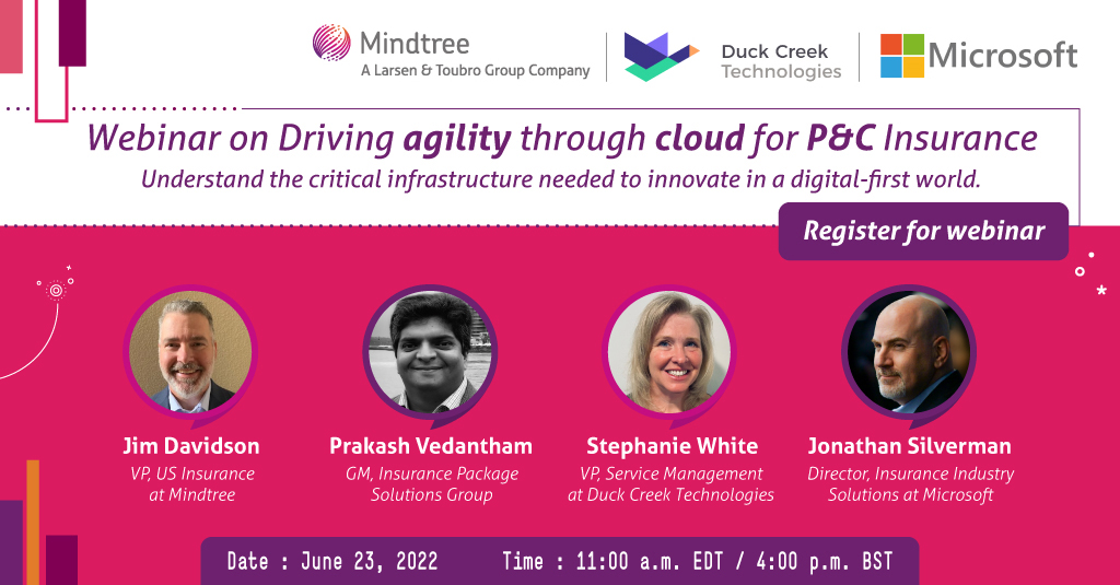 Mindtree_Ltd's tweet photo. WEBINAR 🚨 — Our industry experts talk through the Duck Creek #SaaSmigration factory accelerators that enable enterprises to assess the current state, understand the roadmap of on-prem to Duck Creek On Demand, and plan for the migration project. 👉 https://t.co/9zdznPd6ua. https://t.co/r5F4Ofkhg9
