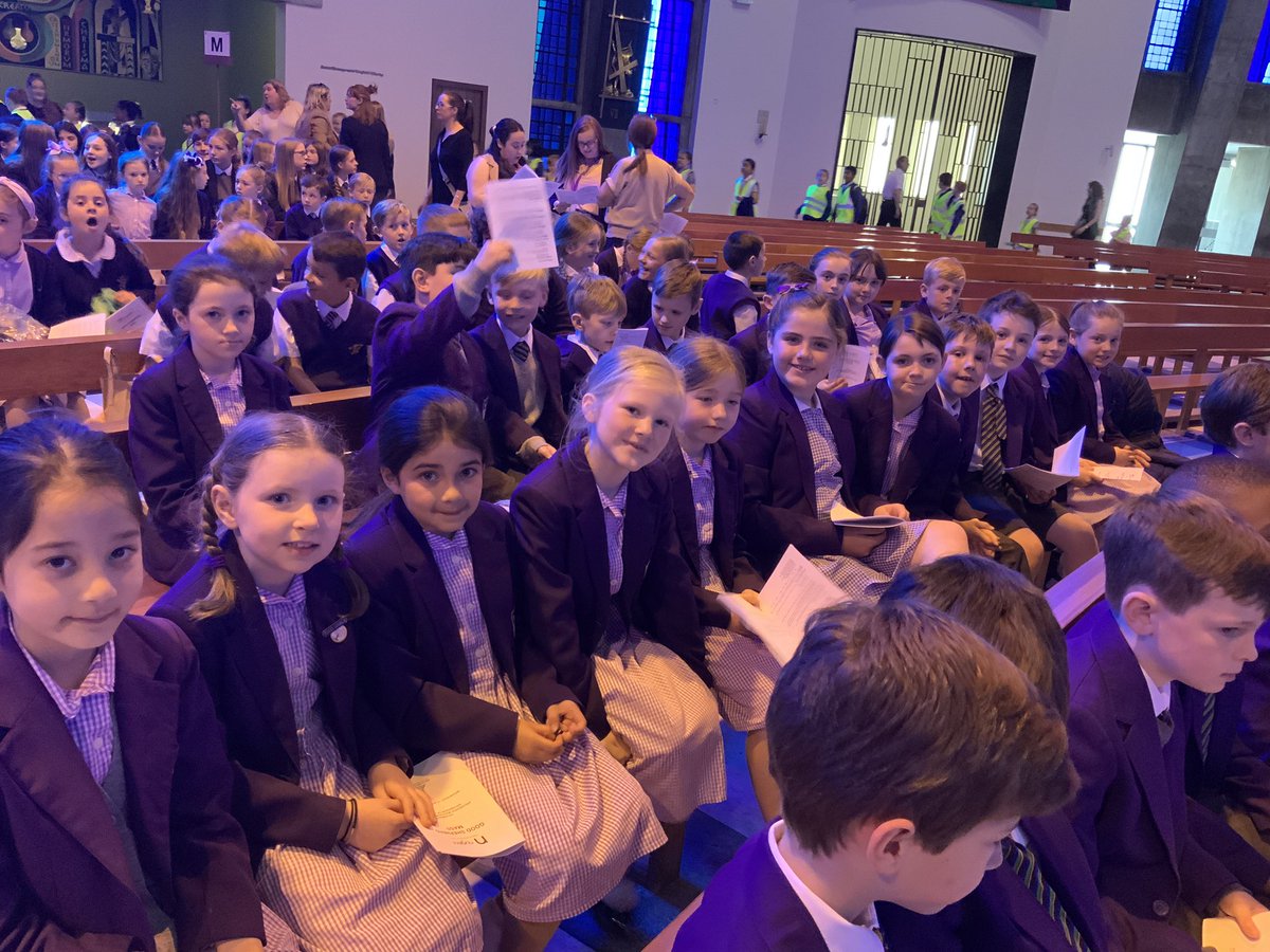 RunnymedeStEd's tweet photo. Year 4 attended the Good Shepherd mass today at the Liverpool Metropolitan Cathedral. #RunnymedeRE #Promotingthespiritual https://t.co/0Gi5LM0eys