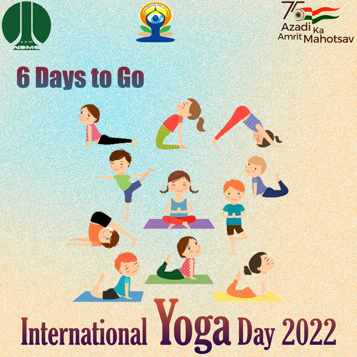 tweetndmc's tweet photo. 6 Days to go for #InternationalYogaDay2022
#Yoga is a great practice for body and mind.
#GowithYoga #LivewithYoga
#SmartCity #NDMC https://t.co/7T3s9gbHLZ