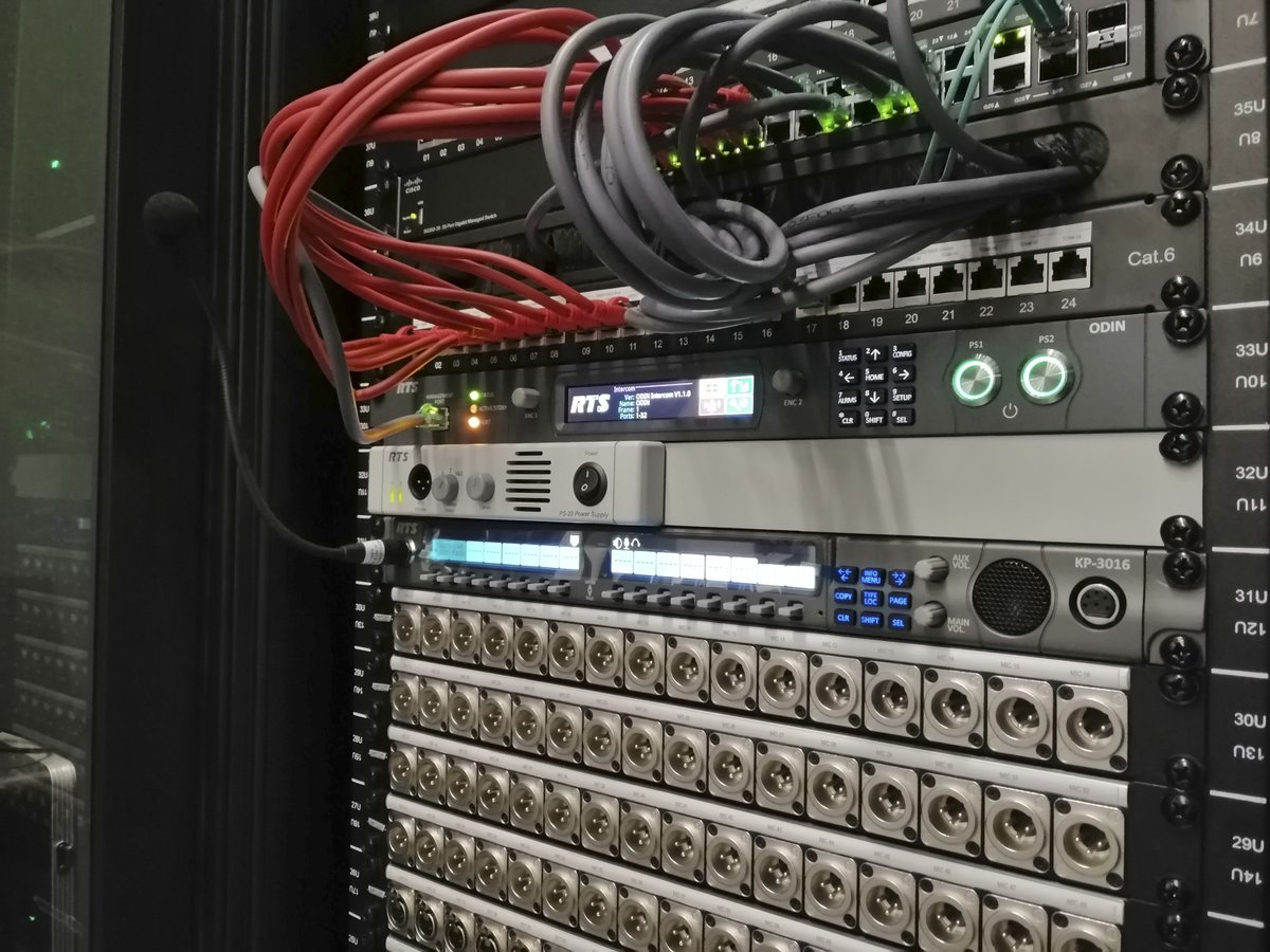 A 32-port ODIN OMNEO IP intercom matrix by RTS is at the heart of a new cultural center AV system in the historic Galician city of Lugo. 

Learn more by reading the whole story here: bit.ly/3xOGxcR

#TheRTSdifference #Communications #Intercom #Broadcasting