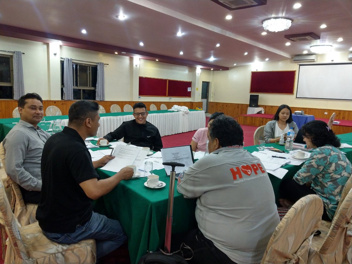 PujaShakya's tweet photo. #HOPEcourse team preparing for the training starting 16 - 19 June 2022. #Preparedness for #disasters @PeerSouthAsia @mohpnep https://t.co/QNDdm6k3b0