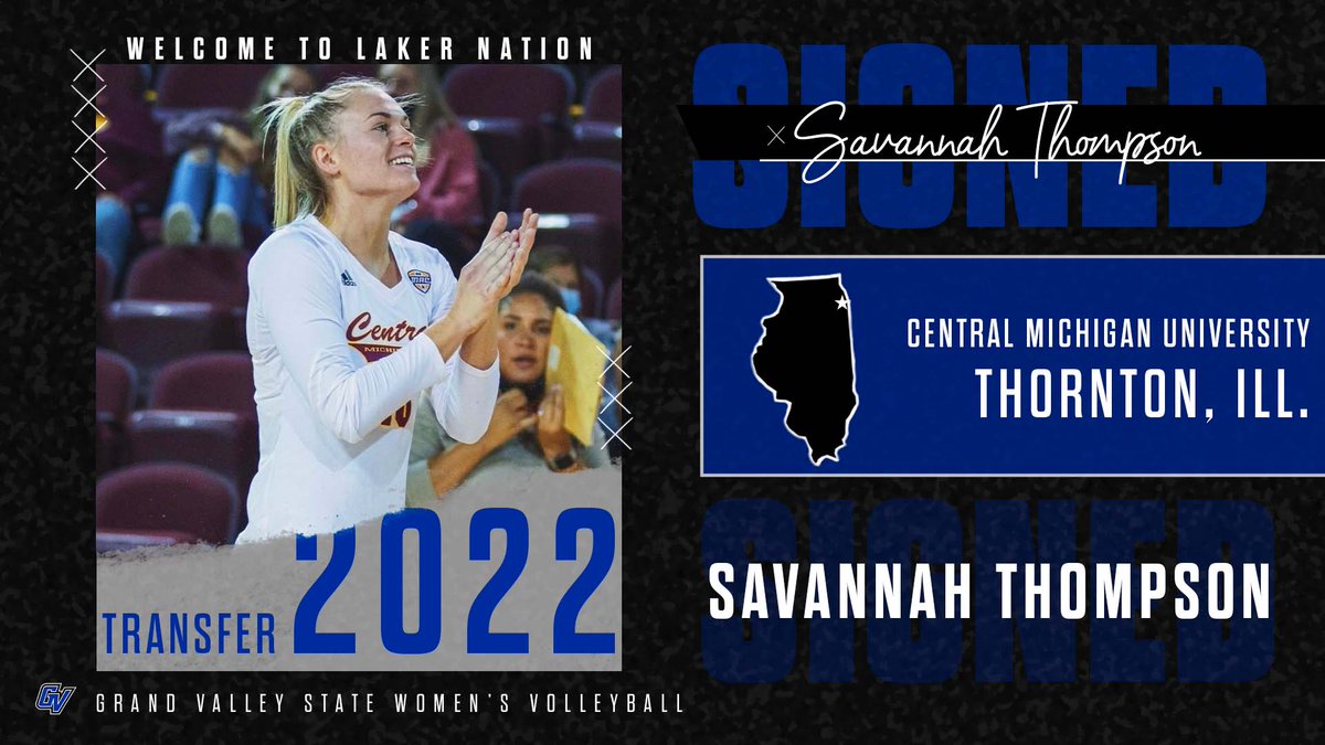Help us welcome Savannah Thompson to the GVSU Volleyball family! Savannah joins us from Central Michigan University! 

Welcome to Laker Nation! #AnchorUp