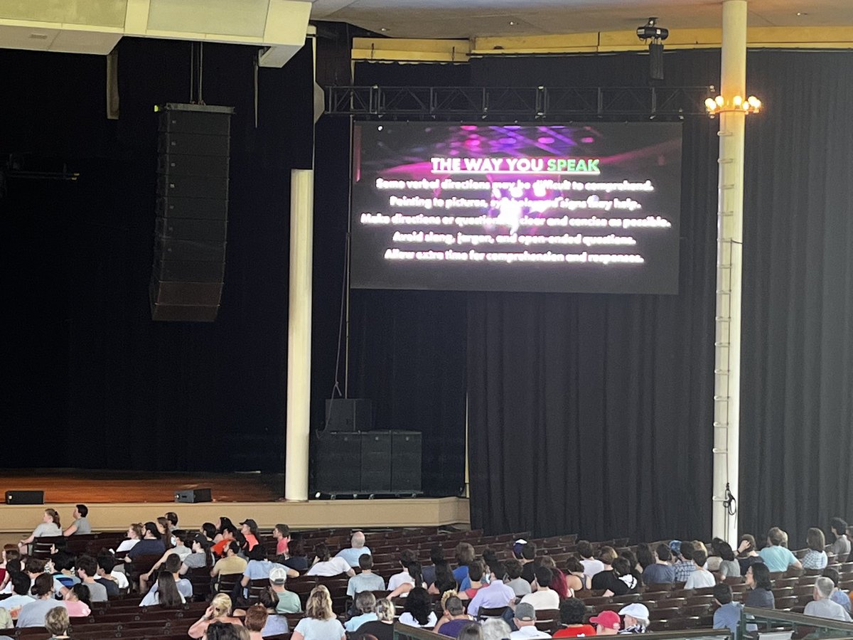 AchievabilityC's tweet photo. I’m thrilled that @raviniafestival asked me to create a staff training video on #inclusivepractices to make concerts welcoming for guests with #Autism!! Have an amazing opening night tonight, and I can’t wait to come to a concert! #autismacceptance #autismawareness #ravinia https://t.co/EAUq6NaAGq