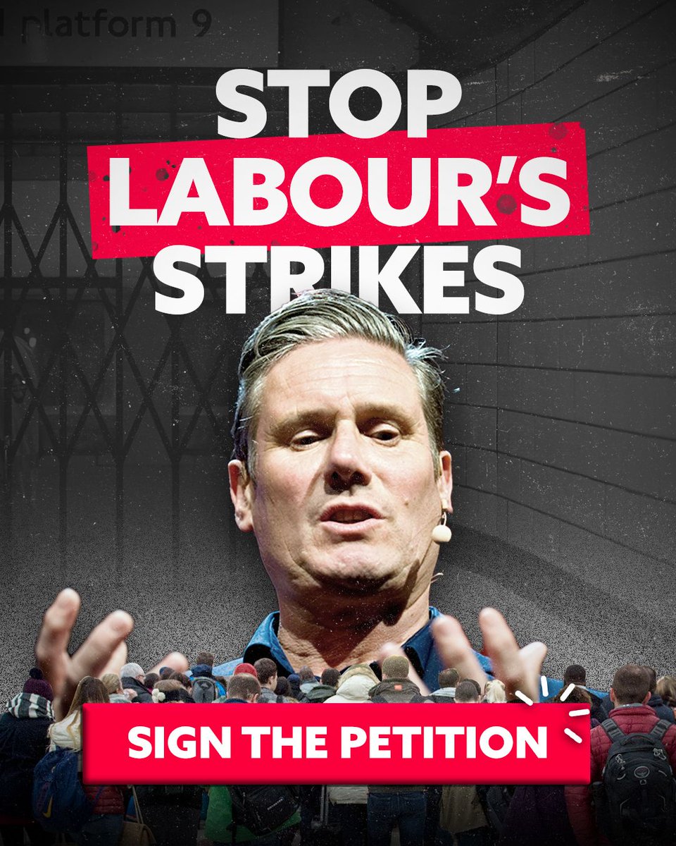 nicolafrichards's tweet photo. #StopLaboursStrikes
Families and businesses are struggling with global cost of living pressures.
Labourโs response? To back the biggest rail strikes in Britain since 1989.
Sign the petition and send a
message to STOP THE STRIKES!
https://t.co/Q8NC3eZv2B https://t.co/mbJepvsg9w