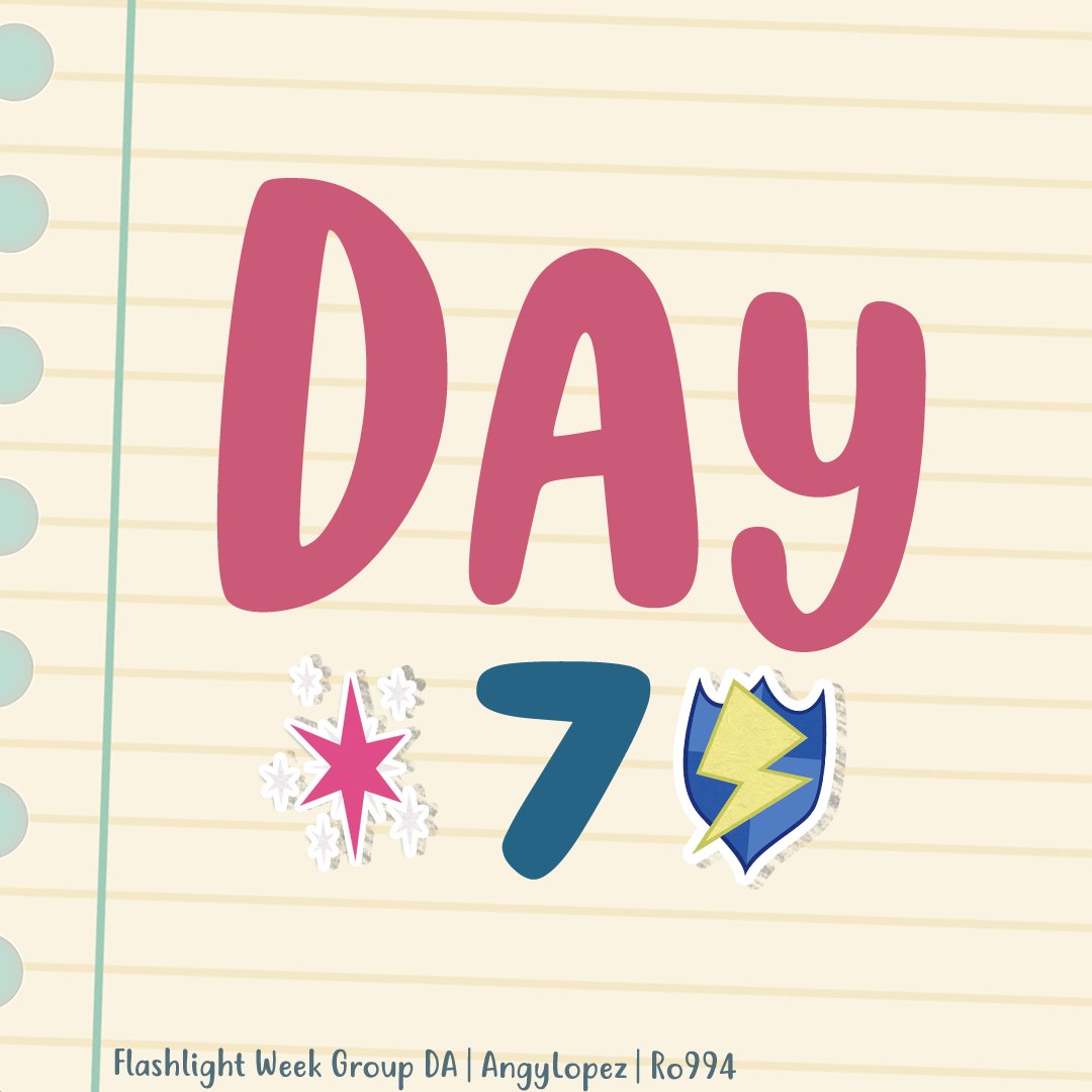 FlashlightWeek's tweet photo. #FlashlightWeek2022
We're almost done! π± Day 7, here we GO! β¨
See our profile and supports the artists, editors or any person who participates!
#MLP #SciFlash #Flashlight #TwiSentry #FlashlightWeek #TwilightSparkle #SciTwi #FlashSentry #PrincessTwilightSparkle #MLPEG https://t.co/OPvM3hh42N