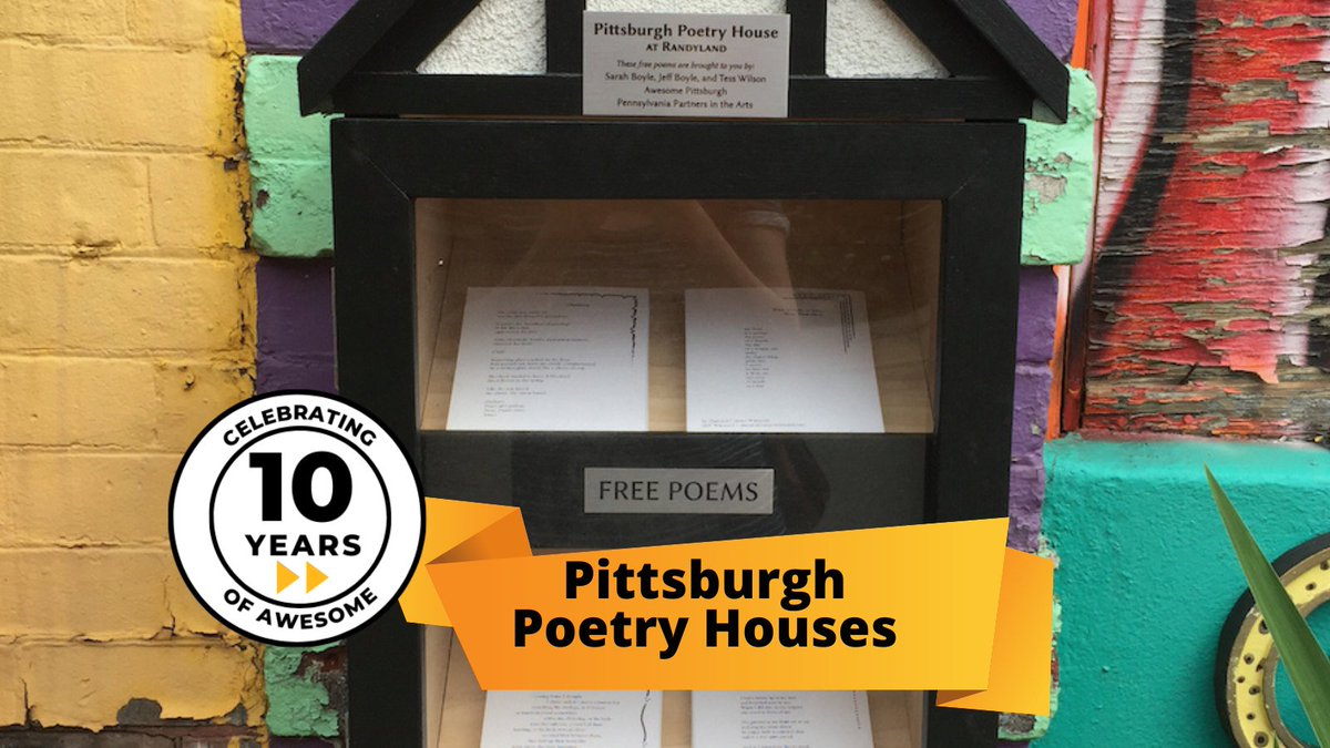 "The Awesome Pittsburgh grant gave us money we needed and gave us confidence that our quirky little project did have a home here in Pittsburgh." ~Sarah B.  Come meet Sarah and other awesome Pittsburghers at our 10 year celebration! Register here: eventbrite.com/e/celebrating-…