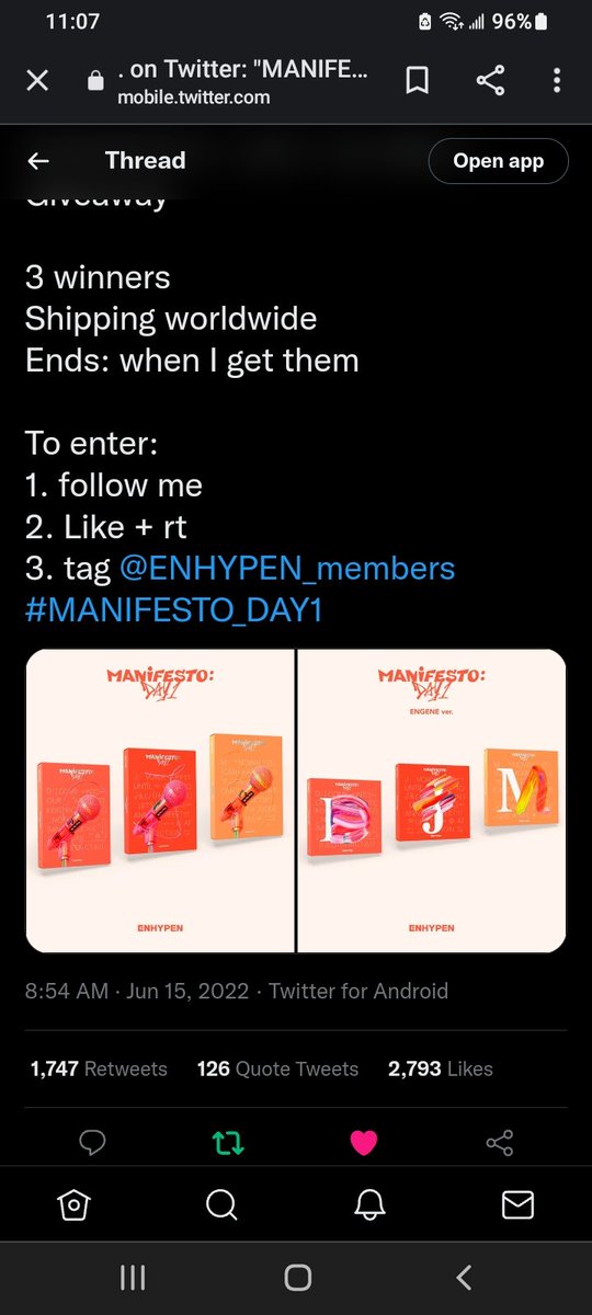 ASimpforEhypen's tweet photo. @megam___ @ENHYPEN_members Thank you for dokng this give away!!! I wish i can win....But if ayone else does, im still gonna be happy :)  Thank you for giving us this chance!!!

@ENHYPEN_members 
#MANIFESTO_DAY1 https://t.co/uuOCY1U6Ao