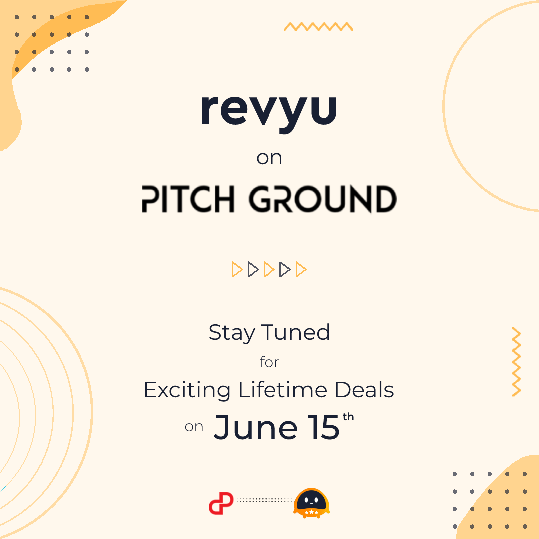RevyuHQ's tweet photo. Hey folks,
We're very excited to announce that we'll be launching our exclusive Lifetime plans with @PitchGroundHQ today! https://t.co/JU5WuKloN8