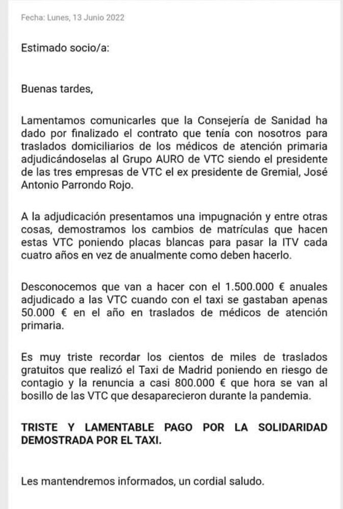 joey_ramone_sp's tweet photo. Ayuso paga 1.500.000 euros a una empresa de VTC por un servicio que antes prestaba el TAXI de Madrid por 50.000€. Qué bien gestiona el PP. https://t.co/AVpOQljJjN