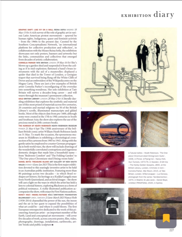 Thrilled that The Humour of Heath Robinson exhibition is in this month's beautiful issue of The World of Interiors. #theworldofinteriors #gardens #design