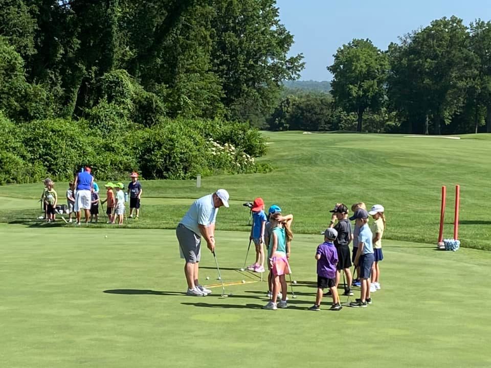NorwoodHills's tweet photo. The warm temperatures did not keep the kids away from their beloved golf lessons today. We continue to grow the game here at Norwood Hills. #NorwoodHills #JuniorGolf #GolfSTL https://t.co/GdUcMzQjNB