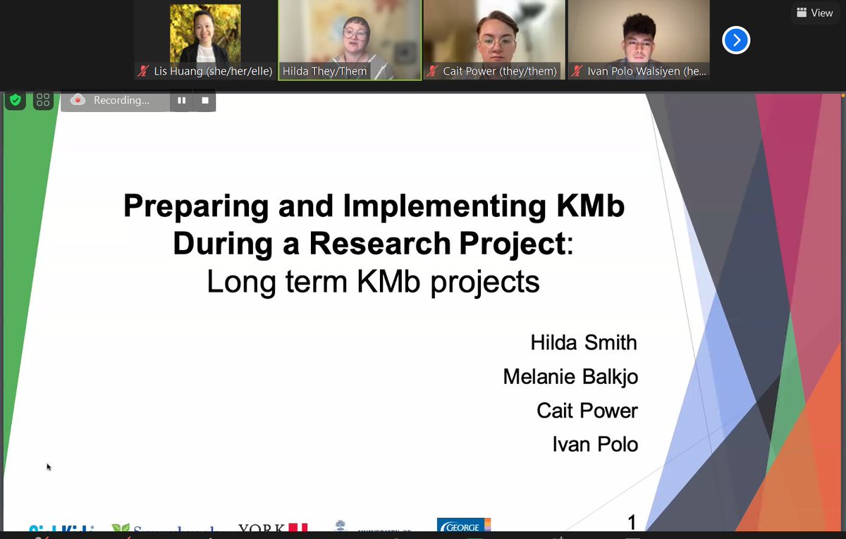 researchimpact's tweet photo. Are you working on a #long-term #KMb project? Be sure to tune in our #CKF22's session, #Preparing and #Implementing #KMb during a #Research Project, where @Dr_H_C_Smith, Ivan Polo, Melanie Baljko, and Cait Power, will share helpful #tips and #insights! https://t.co/MnsTjo0KdH