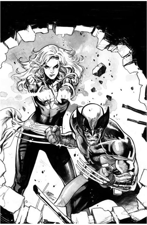 Mangeekom1's tweet photo. #MKарт
#Marvel #Wolverine #Captain_Marvel 

Artist #Pepe_Larraz @PepeLarraz https://t.co/IY7h9Mf0S6