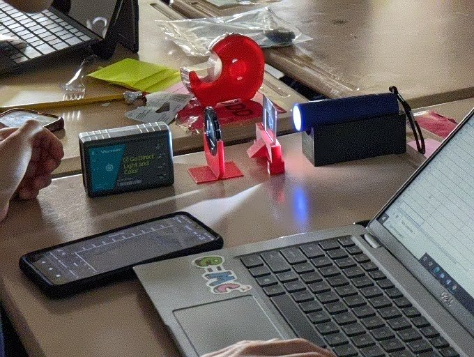 jim_deane's tweet photo. Day 3 of @quantumforall student camp, students are using the lab equipment they designed to gather data to examine Malus' Law. #iteachphysics https://t.co/ofTGV6cp6D