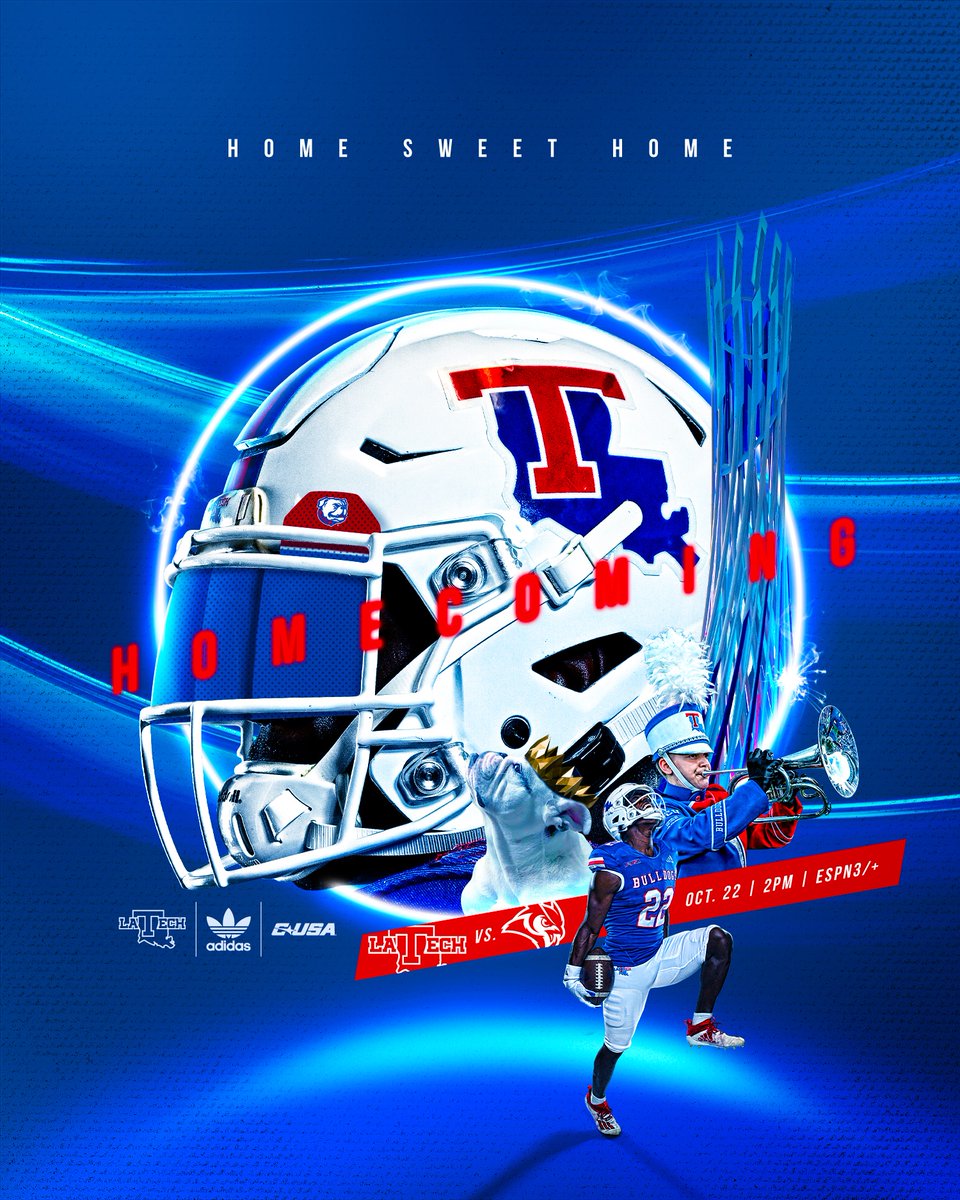 LATechFB's tweet photo. Mark your 📅. 

We have a Homecoming Date. 

See you Oct. 22 at 2 p.m. at The Joe!

🔗https://t.co/TF6rHzCxXk | #EverLoyalBe https://t.co/TFBuZbZmeh