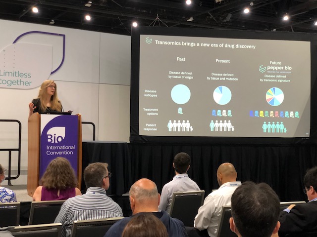 pepper_bio's tweet photo. Two days of #BIO2022 down and two to go! Did you catch @SamanthaDStrass's presentation on transomics? If you'd like to learn more, connect with our CEO @Jonyuhu and Head of BD @cwestbrown through the 1:1 @BIOConvention partner platform. https://t.co/WDL3k8Vyid