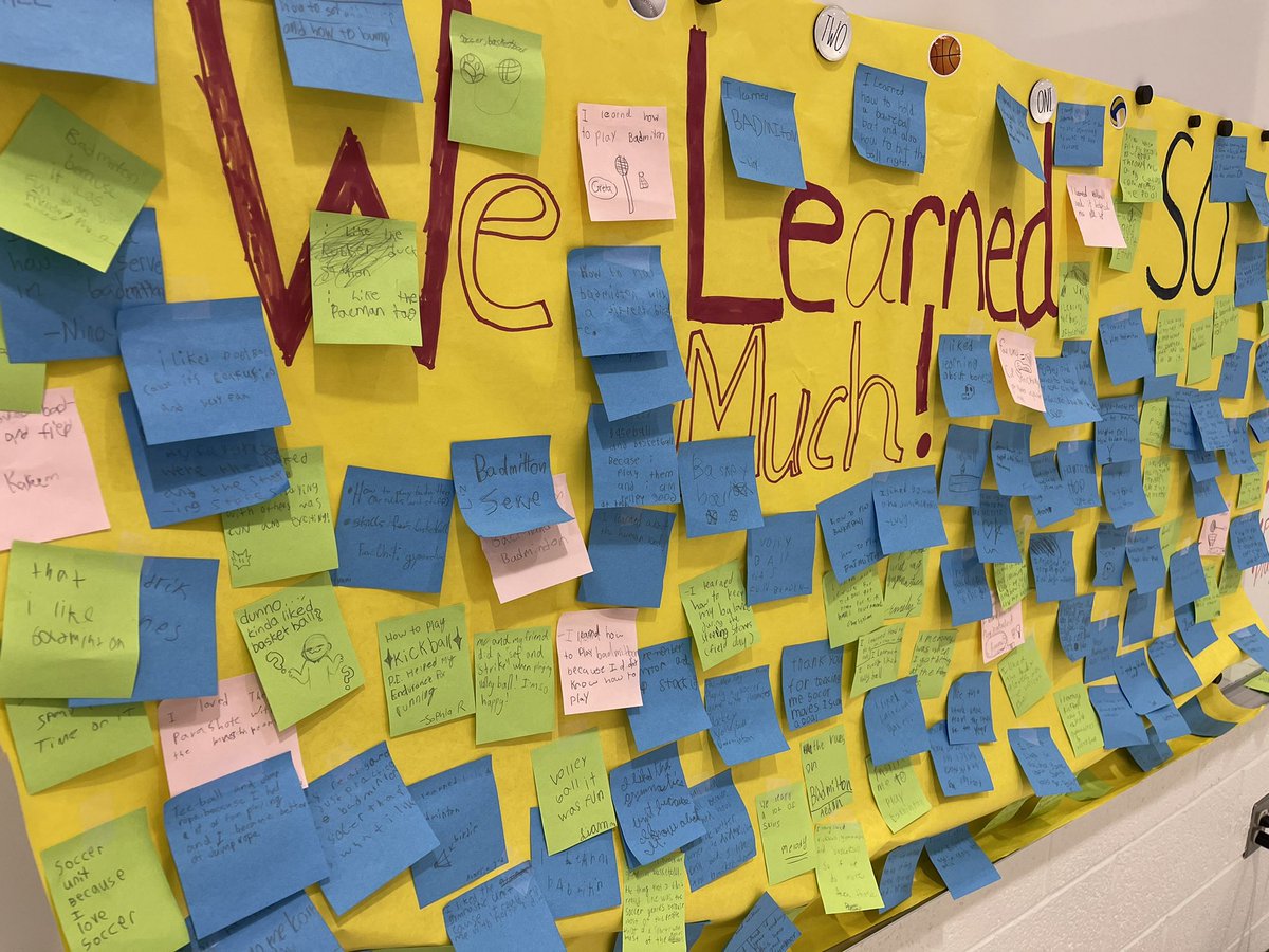 HRZPE2's tweet photo. Students had a chance to share their TOP unit or skill that stuck with them this school year. This has been great feedback for us! PE ROCKS! @HorizonElem https://t.co/rSyJdOQvAk