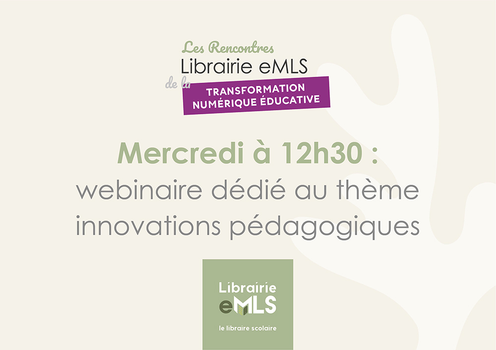 LibrairieeMLS's tweet photo. [Les Rencontres @LibrairieEMLS de la transformation #numérique éducative]
🎆 Mercredi 22 juin, webinaire dédié aux innovations pédagogiques, avec @pearltrees , @Matchware_FR, @madmagz, @StartlabEdu, @short_edition et #Stych !
👉 Inscrivez-vous ! : https://t.co/Tg4n1ltTPi https://t.co/VGyt85s6dA