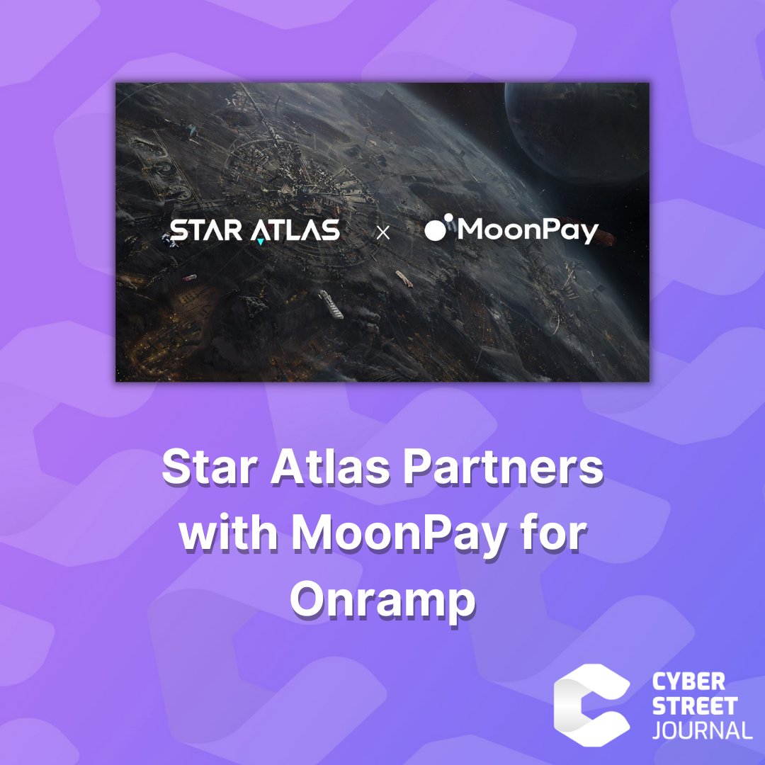LUNA! That’s what Celsius reminds us of. Anyway, #MoonPay is a completely different moon-based project that’s helping Star Atlas players buy #NFTs and ATLAS with credit cards. They should call it “space elevator” because…they’re both space.

More 👉 cyberstreetjournal.com