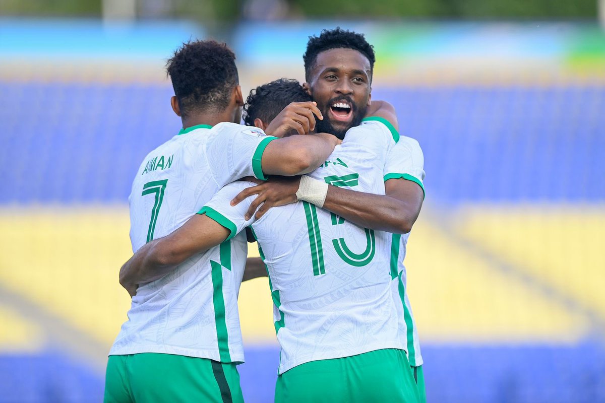 ألف مبروك يا رجاااال 🦅🇸🇦
الأخضر الشاب إلى النهائي الآسيوي

#معاك_يالأخضر | #AFCU23
