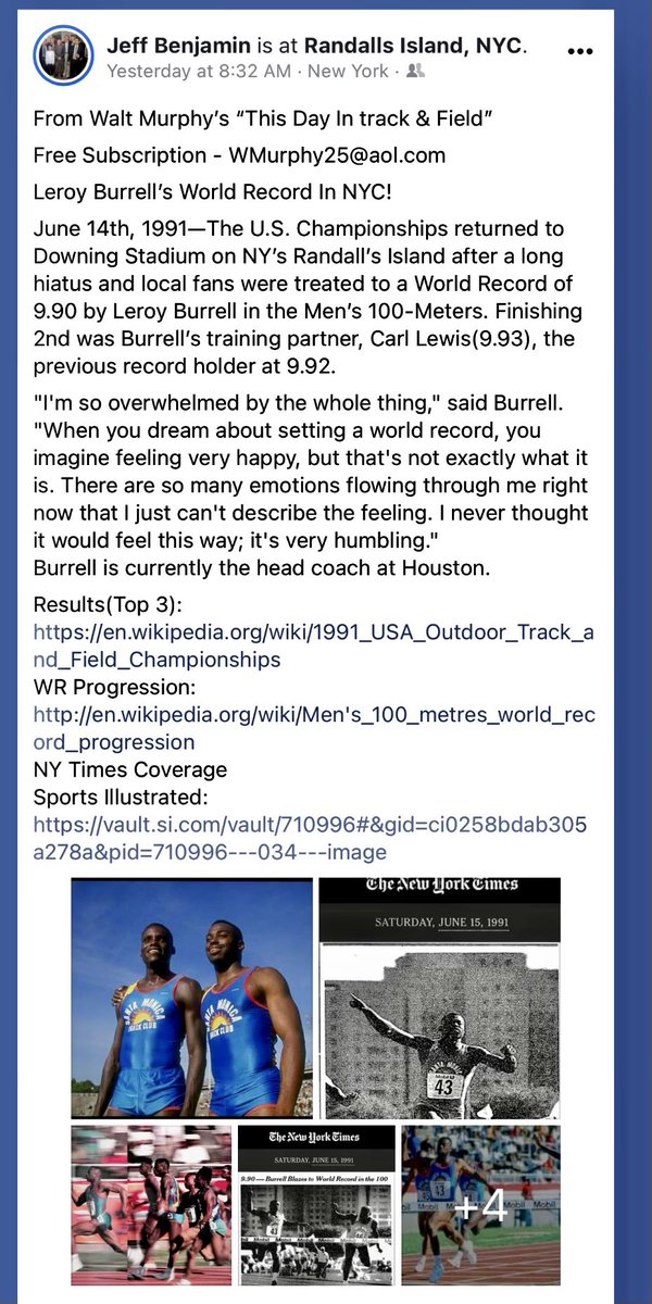 Leroy Burrell OLY tweet media