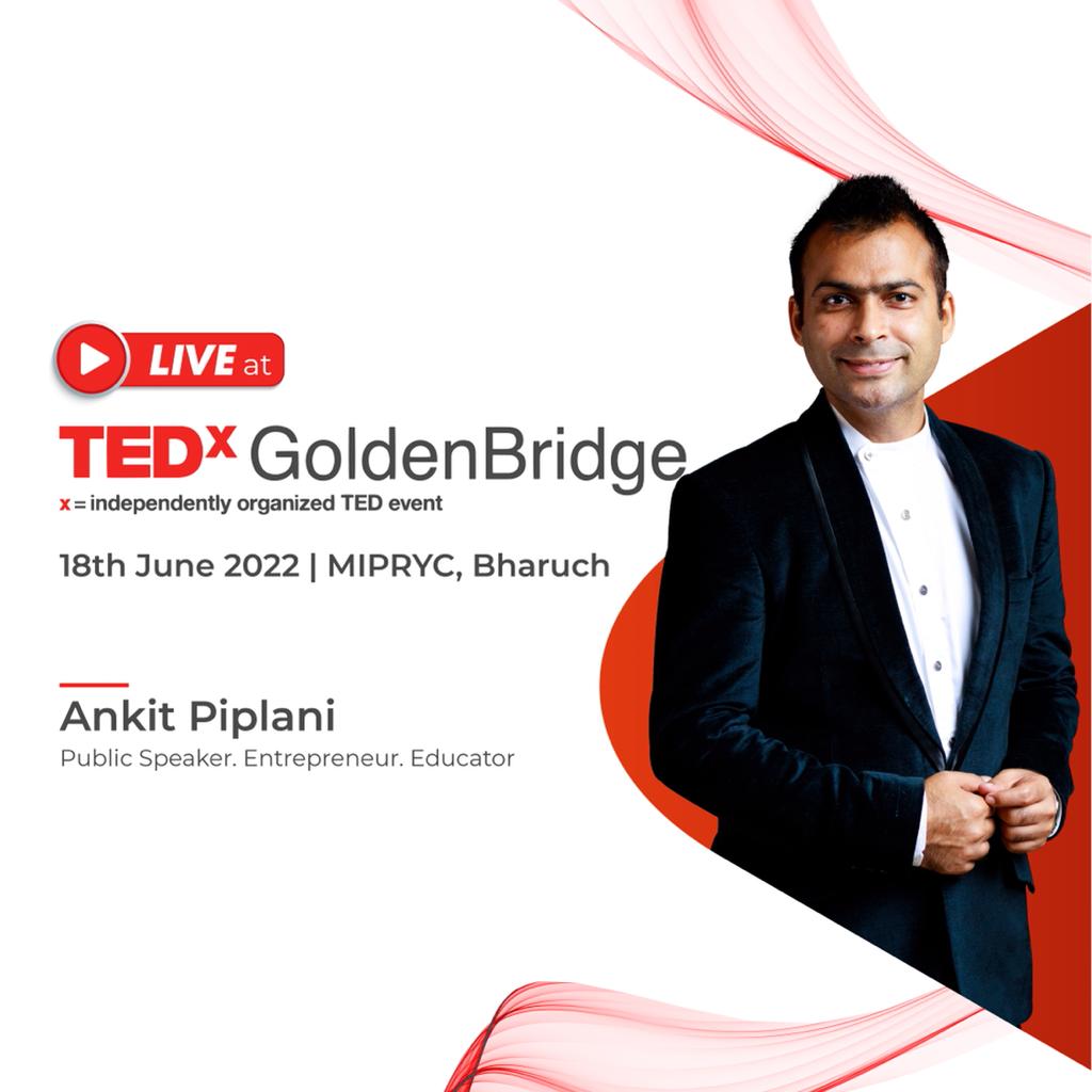 AnkitPip's tweet photo. Lets share ideas and connect beyond a conversation. Catch me LIVE at TEDx Golden Bridge this Saturday

@TEDxgoldenbridge 
@TEDx 

#tedxspeaker #tedxtalks #thebigAofanchoring https://t.co/kWqjTHy5xL