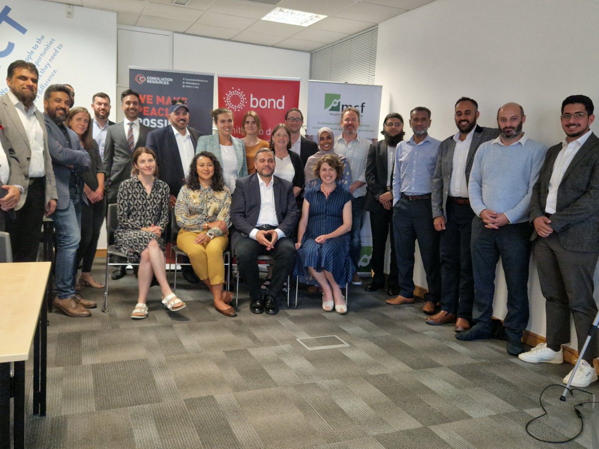 muslimcharities's tweet photo. Yesterday, more than 60 colleagues attended our event in partnership with @CRbuildpeace & @bondngo 'Confronting Hurdles' A sincere thank you to all speakers and attendees for sharing insights, 1st-hand experiences and practical solutions to de-risking. #intaid #charitybanking https://t.co/g26AtOU0Nd