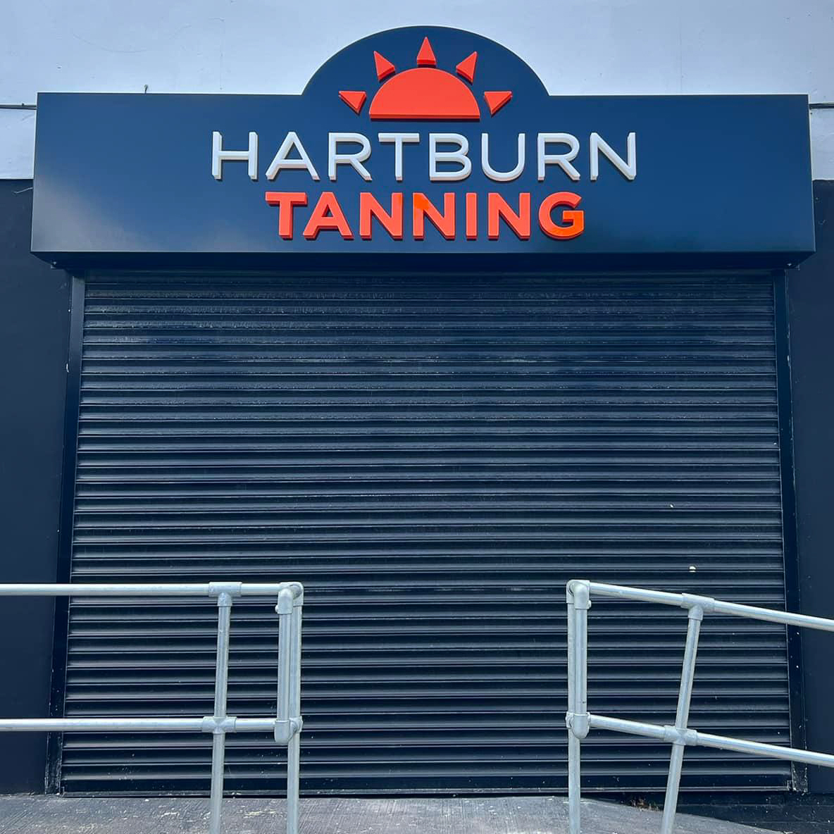 ellissigns's tweet photo. Hereโs a scorcher of a sign to match the incoming #heatwave this weekend ๐
๐ฅโ๏ธ fresh external signage for Hartburn Tanning Studio ๐ฅต
#signage #signmaker #builtupletters #externalsignage #exteriorsignage #externalsigns #illuminatedsignage #ledsigns #ledsignage #tanningshop https://t.co/lyHIoowg2W