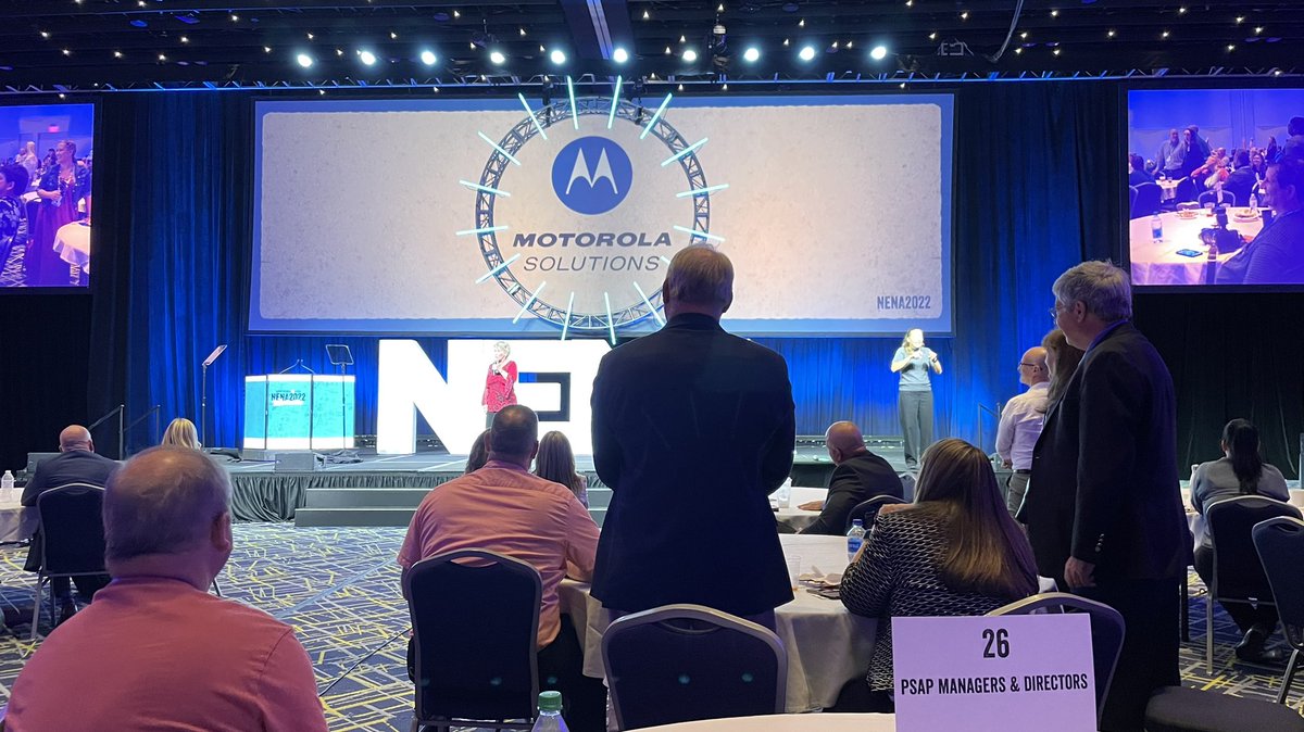 Listening to @Connie_Podesta deliver an awesome keynote speech at #NENA2022!  <a href="/911NENA911/">NENA</a>