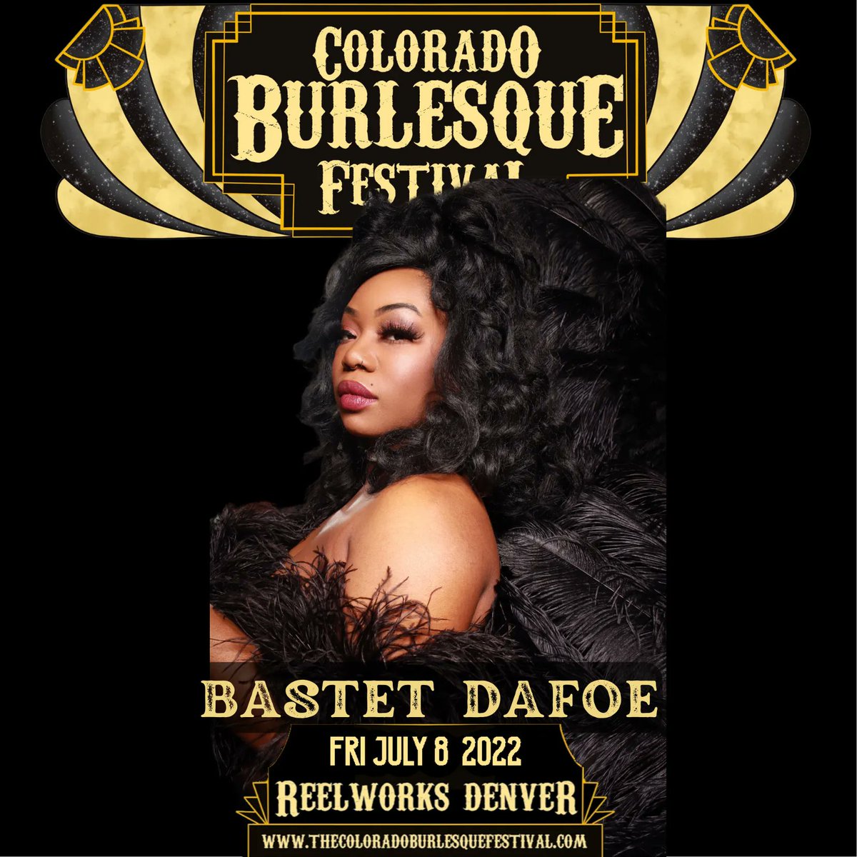 COburlesquefest's tweet photo. "The Southern Slow-Burn Belle," Bastet Dafoe is an #upandcoming #burlesqueperformer and #producer creating #BombayCabaret #highlighting #BIPOC & #localPerformers in #Arkansas. Bastet Dafoe has plans to #leavehermark on the World of Burlesque https://t.co/zDOMCtDE0Y https://t.co/yF9GCz3neS