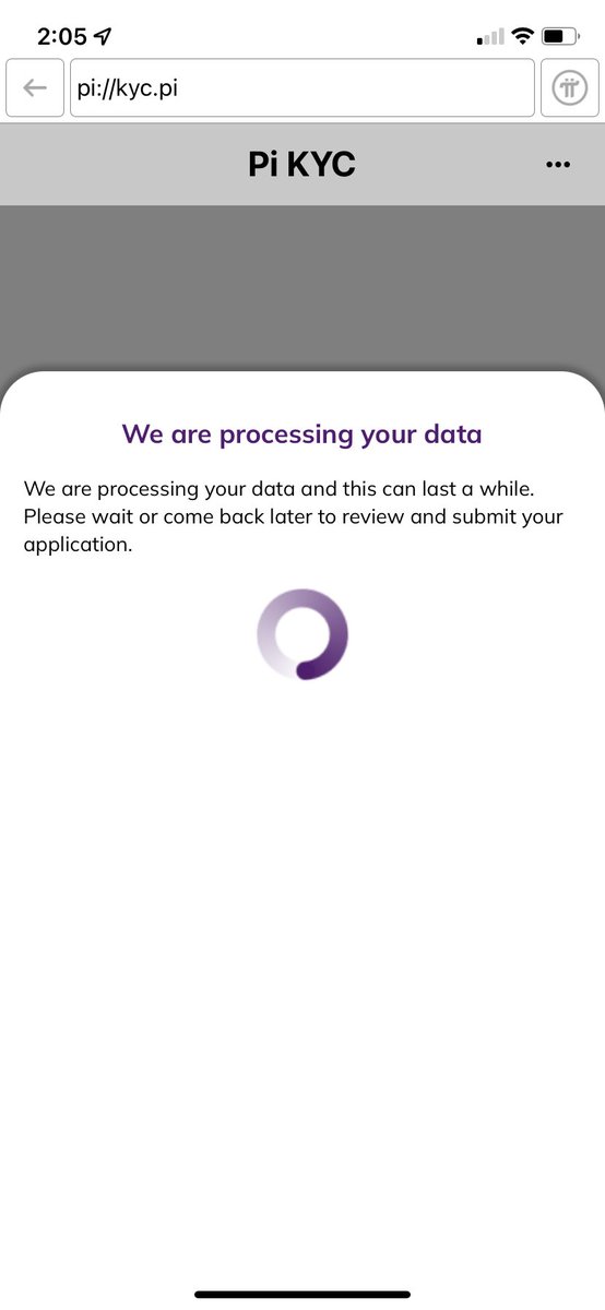 JJJuice_Box's tweet photo. @PiCoreTeam Been trying for days to get my KYC done. Sits like this forever until the app times out. What up with that? https://t.co/FOf1cI9jGO
