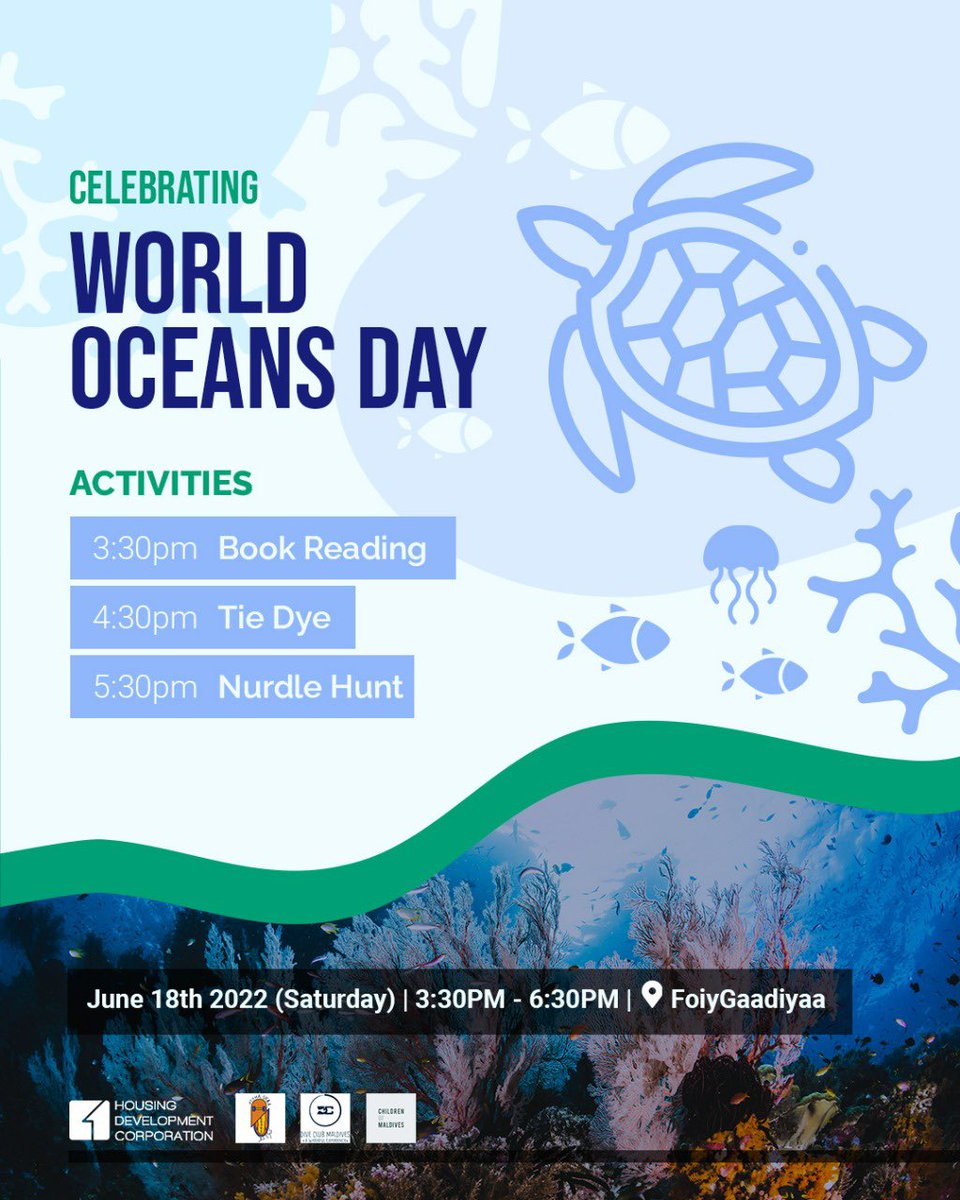 Ocean lovers! Your weekend just got better. 
Register at (childrenofmaldives.org) and join us for a fun evening at <a href="/foiygaadiyaa/">FoiyGaadiyaa</a>