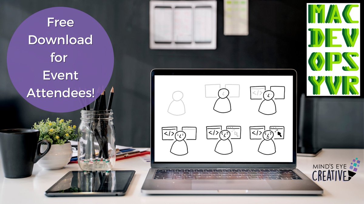 MindsEyeCCF's tweet image. I&apos;ll be graphic recording over the next few days for @MacDevOpsYVR again this year! 
⚠ All attendees can grab their complimentary Devops Doddles book here store.mindseyecreative.ca/5devopsdoodles

mdoyvr.com
#MacDevOpsYVR #DevOps #GraphicRecording #VirturalEvent