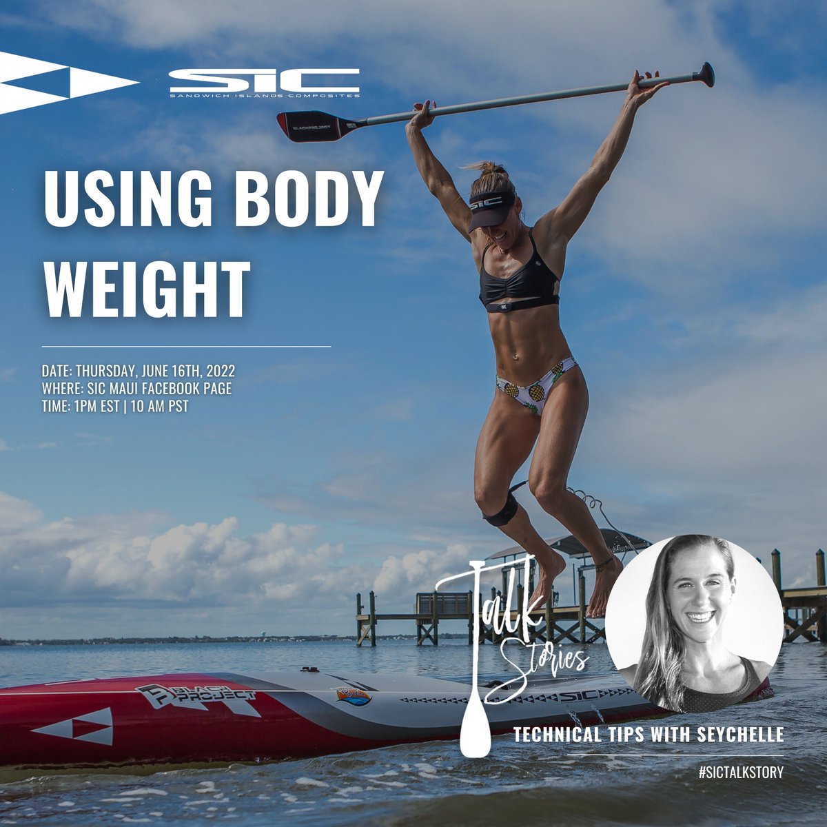 sic_maui's tweet photo. Tomorrow, Global Athlete @seychellesup hosts SUP Tips on #sictalkstory talking about "Using Body Weight." Join us on June 16th, 2022 at 1pm EST / 10am PST on SIC Maui's Facebook Group Page.
#sicmaui #boundbywater #sictalkstory #seychellesup #suptips #sicsuplife #sicsupathlete https://t.co/iXzBpgj8mv