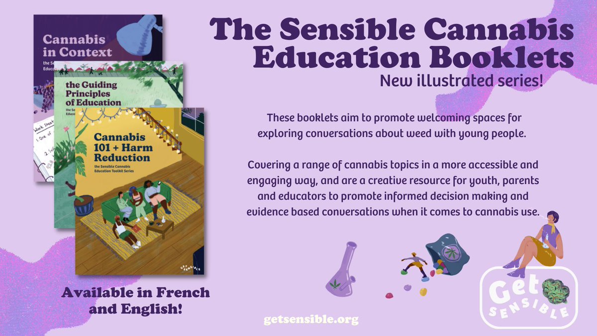 Get Sensible (@get_sensible) on Twitter photo Today we officially launch our redesigned + illustrated Sensible Cannabis Education Booklet series! Shout out to <a href="/GovCanHealth/">Health Canada and PHAC</a> for awarding us the SUAP funding that made it possible. <a href="/CSSDP/">Canadian SSDP</a> #youthled #harmreduction #cannabis #education
Press release here: getsensible.org/2022/06/13/get… Today we officially launch our redesigned + illustrated Sensible Cannabis Education Booklet series! Shout out to <a href="/GovCanHealth/">Health Canada and PHAC</a> for awarding us the SUAP funding that made it possible. <a href="/CSSDP/">Canadian SSDP</a> #youthled #harmreduction #cannabis #education
Press release here: getsensible.org/2022/06/13/get…